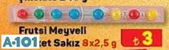 FRUTSİ MEYVELİ MİSKET SAKIZ 8X2,5 G